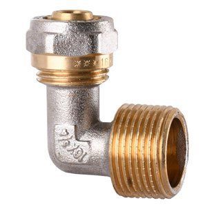 Кутник із зовнішньою різьбою NTM NF-1014 16х3/4&Prime;