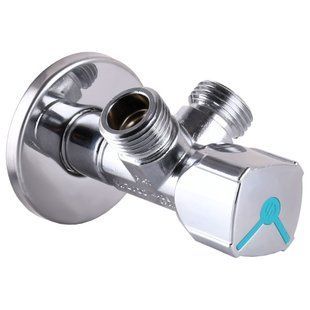 Кран кульовий кутовий подвійний ARCO 1/2&Prime;х 3/4&Prime;х3/4&Prime; A80TWIN CQ4107