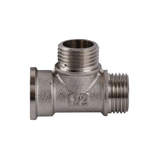 Трійник 1/2&Prime;ВЗЗ нікельований NT335S OPTIMUM