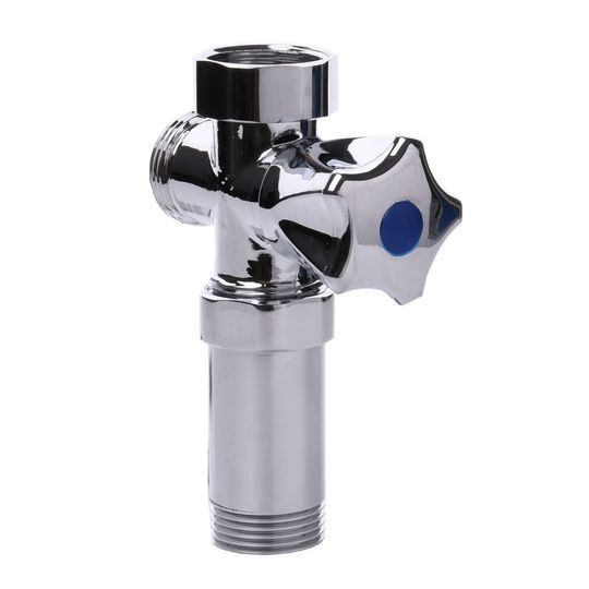 Кран вентильний для пральної машини Q PROFESSIONAL 3/4&Prime;x3/4&Prime;x3/4&Prime; з подовжувачем NV-QP170