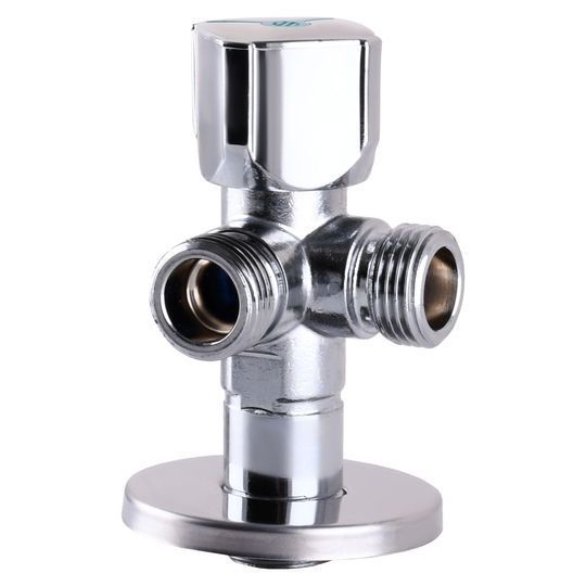 Кран кульовий кутовий подвійний ARCO 1/2&Prime;х 3/4&Prime;х3/4&Prime; A80TWIN CQ4107
