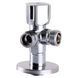 Кран кульовий кутовий подвійний ARCO 1/2&Prime;х 3/4&Prime;х3/4&Prime; A80TWIN CQ4107