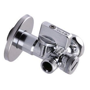 Кран кульовий кутовий подвійний ARCO 1/2&Prime;х 3/4&Prime;х3/8&Prime; DUAL29