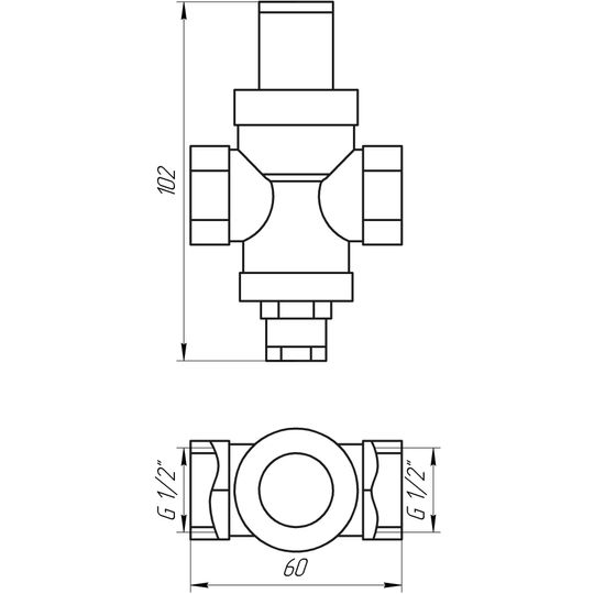 Редуктор під манометр SOLOMON 1/2″ 881