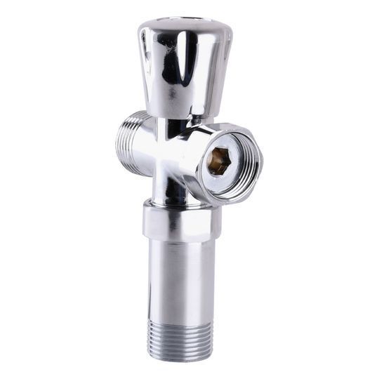 Кран вентильний для пральної машини SELBA 3/4&Prime;x3/4&Prime;x3/4&Prime; з подовжувачем A7250