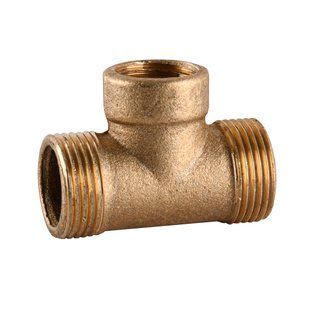 Трійник редукційний 3/4&Prime;х1/2&Prime;х3/4&Prime;ЗВЗ латунний посилений 664Б