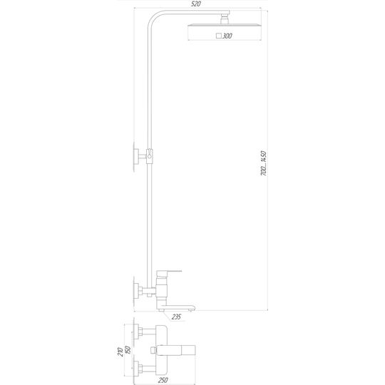 Душова система Globus Lux MILANO GLM-0007