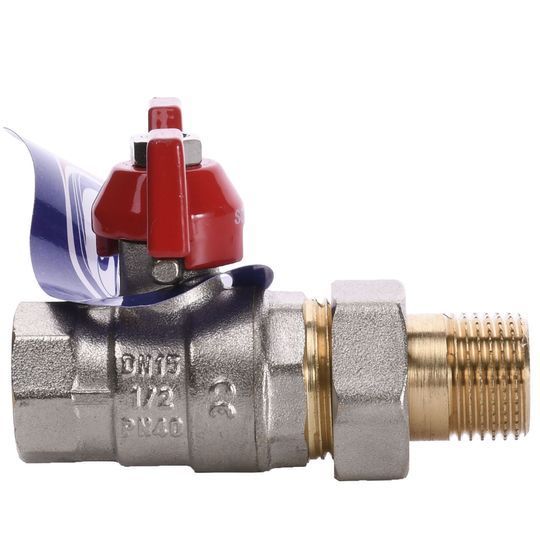 Кран кульовий прямий з американкою SOLOMON 1/2&Prime; ПОСИЛЕНИЙ 1042