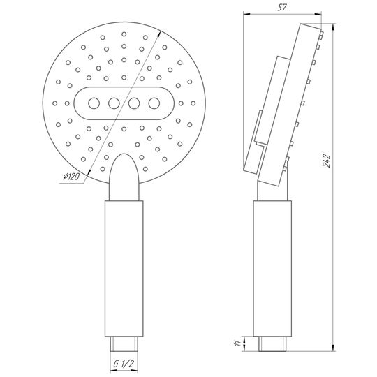 Душова лійка Globus Lux NSD07A