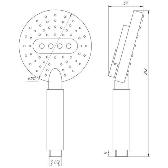 Душова лійка Globus Lux NSD07A