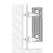 Комплект кронштейнів радіатора CRISTAL NR-1012W кутовий білий 100x77x47мм (пар.2шт.)